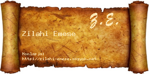 Zilahi Emese névjegykártya